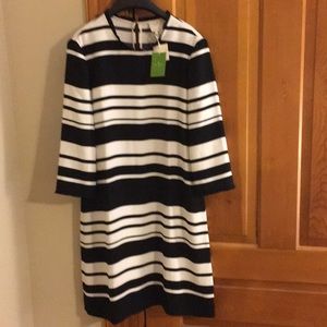 Kate Spade Cape Stripe dizzy Dress Size 10 NWT